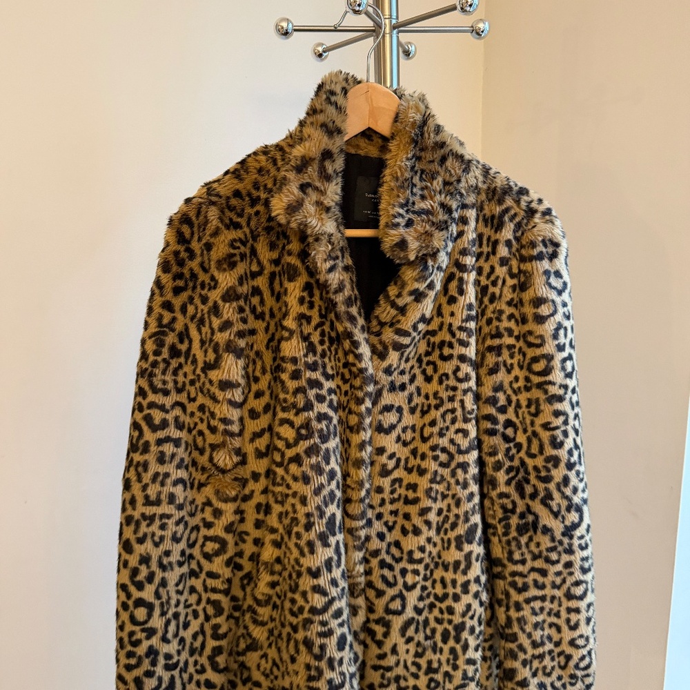Zara Faux Fur Leopard Jacket